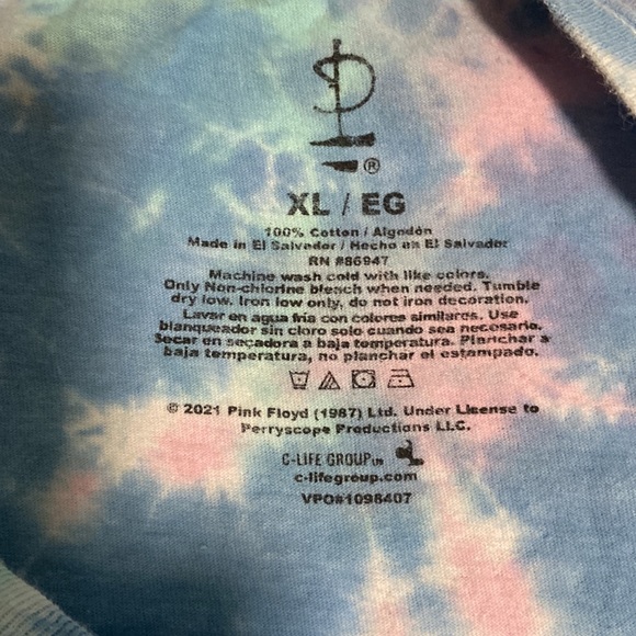 Pink Floyd NYC Wooster Hall July 4th Men's Medium Black Short Sleeve T-Shirt - Picture 3 of 4